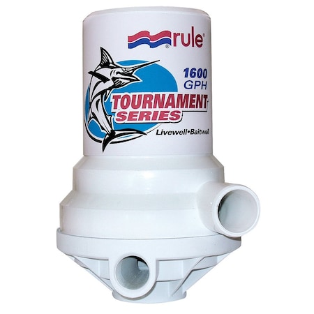 Rule Rule Tournament Series 1600 GPH Livewell Pump Dual Port 209FDP